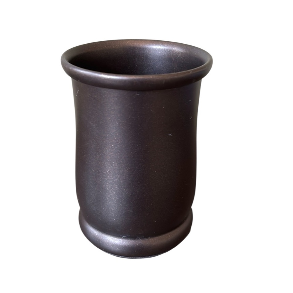 Threshold  Dark Bronze Metal‎ Tumbler Cup and Toothbrush Holder